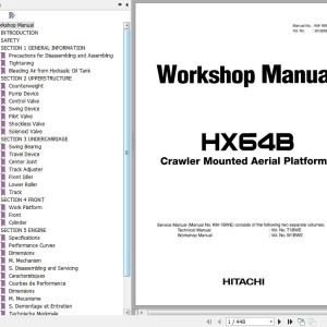 Hitachi HX64B Workshop Manual W1BWE-00