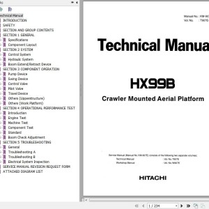 Hitachi HX99B Technical Manual T907E-00