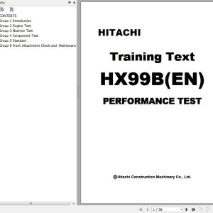 Hitachi HX99B(EN) Training Text Performance Test TTLA0495