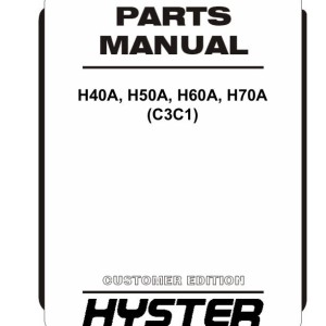 Hyster C3C1 H40A H50A H60A H70A Parts Catalog 4359197 04-2024