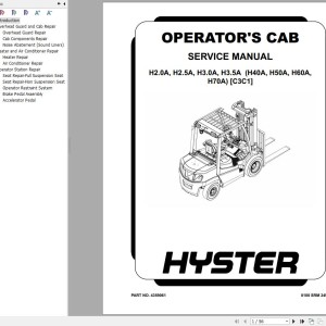Hyster C3C1 H40A H50A H60A H70A Service Manual