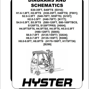 Hyster S30-35FT to H8.0FT9 Diagram And Schematic 4102631
