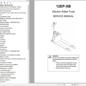 Hyundai 12EP-XB Electric Pallet Truck Service Manual