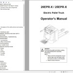 Hyundai 20EPR-X 25EPR-X Electric Pallet Truck Operator Manual