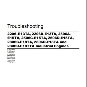 Perkins Engine 2206–E13TA 2806D-E18TTA Troubleshooting Manual UENR4542-04