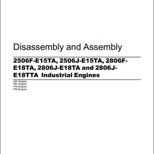 Perkins Engine 2506F-E15TA to 2806J-E18TTA Disassembly and Assembly Manual M0070446-04