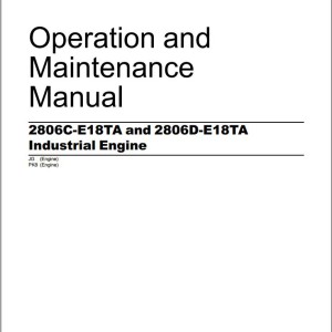 Perkins Engine 2806C-E18TA 2806D-E18TA Operation and Maintenance Manual SEBU9074-04