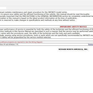 Infiniti QX50 J55 2022-2025 Automobile Service Manual Wiring Diagrams