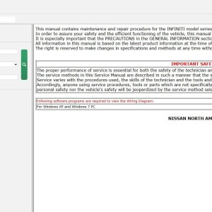 Infiniti QX55 FJ55 2022-2025 Automobile Parts Service Manual Wiring Diagrams