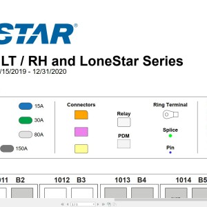 International LT RH Lonestar Series Chassis PDM Layout Circuit Diagram 0000463983