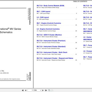 International MV Series TC Bus Interactive Schematics 0000018824 2021