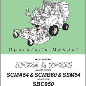 Iseki SF224 SF235 Operators Manual and Wiring Diagram 1832-912-101-1B-EN