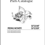 Iseki SF224 SF235 Parts Catalog 1832-097-100-0A