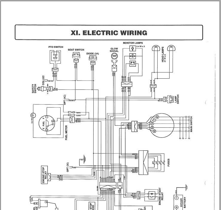 Iseki SF300 SF330 Operators Manual and Wiring Diagram