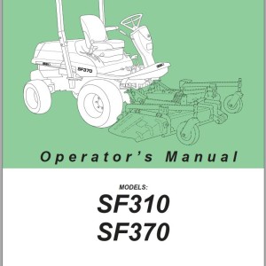 Iseki SF310 SF370 Operators Manual and Wiring Diagram 1770-912-101-4I-EN