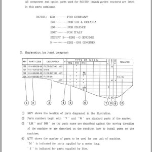 Iseki SG153H Parts Catalog 1608-097-100-00