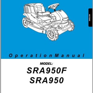 Iseki SRA950 SRA950F Operators Manual and Wiring Diagram 9067-594-201-10