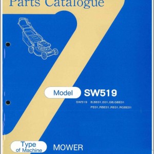 Iseki SW519 Parts Catalog 2503-098-100-10