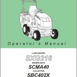Iseki SXG216 Operators Manual and Wiring Diagram 1782-912-102-00-EN