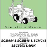 Iseki SXG323 SXG326 Operators Manual and Wiring Diagram 1728-912-101-9-EN