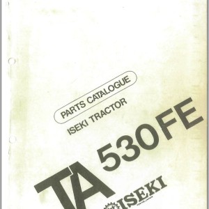Iseki TA530FE Parts Catalog 1595-098-100-00