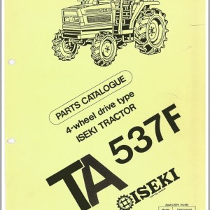 Iseki TA537 Parts Catalog 1500-098223-00