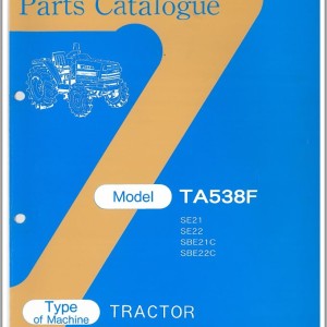 Iseki TA538F-SE21 TA538F-SE22 TA538F-SBE21C TA538F-SBE22C Parts Catalog 1642-097-100-00