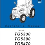 Iseki TG5330 TG5390 TG5470 Operators Manual and Wiring Diagram