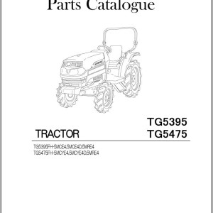 Iseki TG5395 TG5475 Parts Catalog 1747-097-100-1E