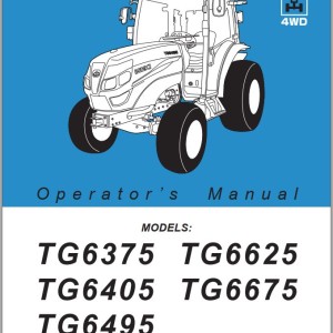 Iseki TG6375 - TG6495 Operators Manual and Wiring Diagram 1815-912-104-0-EN