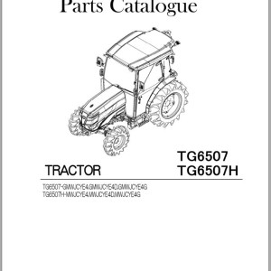 Iseki TG6507 TG6507H Parts Catalog 1816-097-100-0A