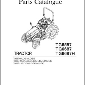 Iseki TG6557 TG6687 TG6687H Parts Catalog 1817-097-120-0A
