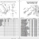 Iseki TH4260 TH4290 TH4330 Parts Catalog 1740-097-110-10
