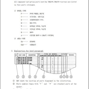 Iseki TH4295 TH4335 Parts Catalog 1772-097-100-10