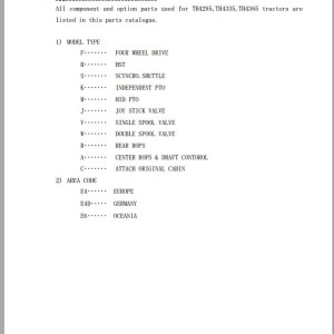 Iseki TH4295 TH4335 TH4365 Parts Catalog 1772-097-100-3E