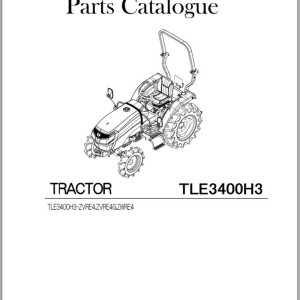 Iseki TLE3400-H3 Parts Catalog 1834-097-110-0A