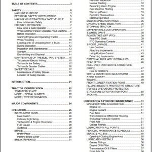 Iseki TLE3400 Operators Manual and Wiring Diagram 1834-912-101-1A-EN
