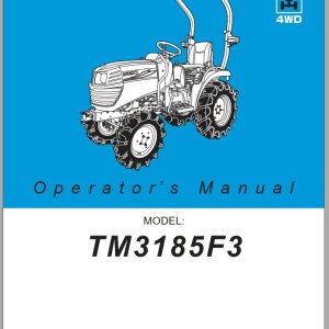 Iseki TM3185 Operatros Manual and Wiring Diagram 1776-912-102-0-EN