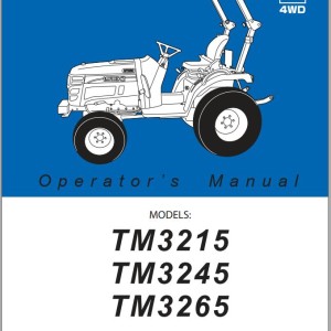 Iseki TM3215 TM3245 TM3265 Operators Manual and Wiring Diagram