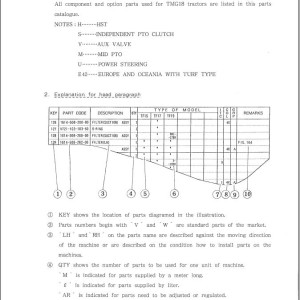 Iseki TMG18 Parts Catalog 1688-097-100-10