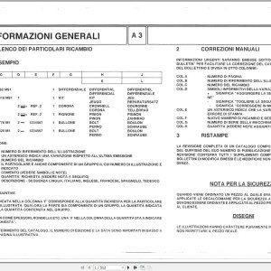 Iseki TR63 Parts Catalog 3540950