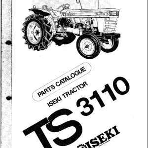 Iseki TS3110 Parts Catalog 1400-098-0031-0