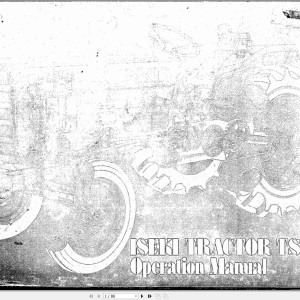 Iseki TS3510 TS2810 TS2510 TS2210 TS1910 TS1610 Operators Manual and Wiring Diagram