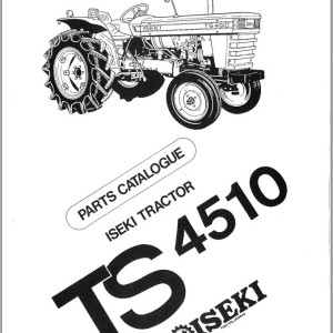 Iseki TS4510 Parts Catalog 1400-098-001-70