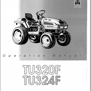 Iseki TU320F TU324F Operators Manual and Wiring Diagram 8808-1000