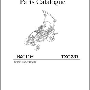 Iseki TXG237 Parts Catalog 1739-097-200-1E