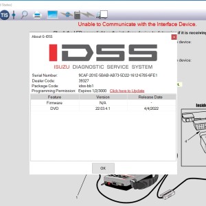 Isuzu G-IDSS Domestic Japan Diagnostic Service System 04.2024