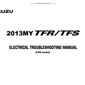 Isuzu Wiring Diagram 2013 TFR TFS LHD Exclude