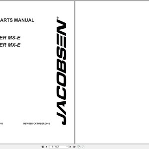 Jacobsen Truckster MS-E Service Parts Manual 649290 2015