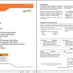 Jacobsen Truckster XD Parts Manual 4330107-C 2016